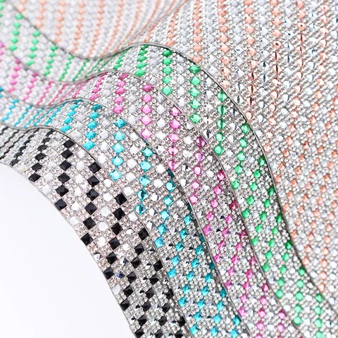 Crystal Glass Rhinestone Sticker Self Adhesive Diamond Patch Decorative Mosaic Sticker Home DIY Craft Accessories