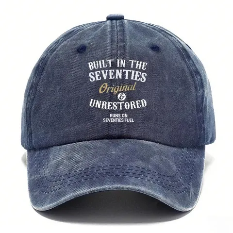 Cappellino da Baseball in Cotone Lavato Vintage Per Uomo Donna Dad Hat Usurato Stampa con Lettere Casual Visiera Curva Cappello da Sole