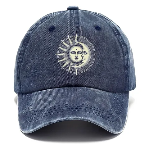 Cappello da Baseball in Cotone Lavato Vintage Protezione Solare Sport All'aperto Unisex Regolabile Casual