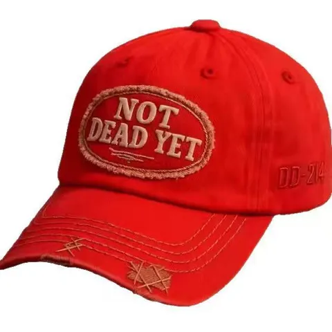 Cappellino da Baseball in Cotone Vintage Usurato Toppa con Lettere Lavato Dad Hat Regolabile Retro Casual Cappello da Sole per Uomo Donna