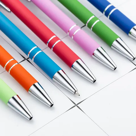 Metall Kugelschreiber Einziehbar Stylus Stift Aluminiumgehäuse Büro Schreibstift