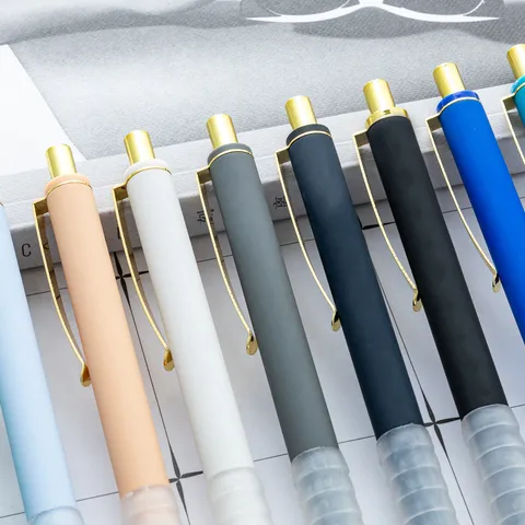 Morandi Farbe Einziehbar Kugelschreiber Süß Wolke Weich Gummi Griff Kunststoff Schreibstift Büro Schule Schreibwaren Geschenk
