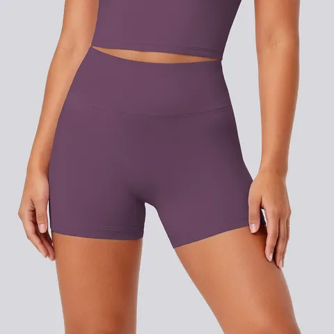 Shorts de Yoga Sin Costuras de Talle Alto para Mujer Pantalones Cortos Deportivos