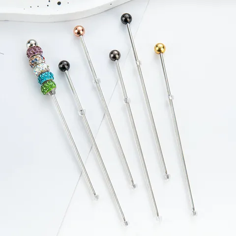 Stainless Steel Cake Tester Needle Metal Baking Probe With Silicone Protective Cap Kitchen DIY Pastry Dessert Testing Tool