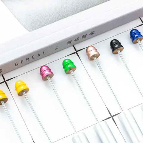 Multifunctional Metal Tool Pen 5 in 1 Ballpoint Pen With Ruler Screwdriver Beadable Design Office School Writing Supplies