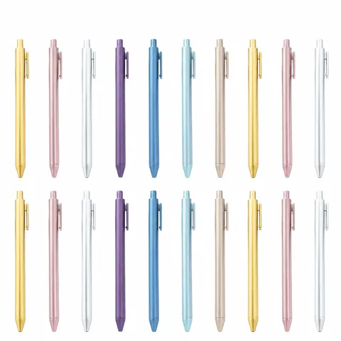 Penne a Sfera in Plastica Multicolore Penne Scrittura Retrattili Penne a Sfera Semplici per Ufficio Scuola Cancelleria