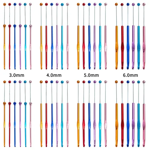 Crochet de Tissage à Tête Unique en Aluminium Coloré Fil Outil de Tricot DIY Artisanat Accessoire d'Artisanat