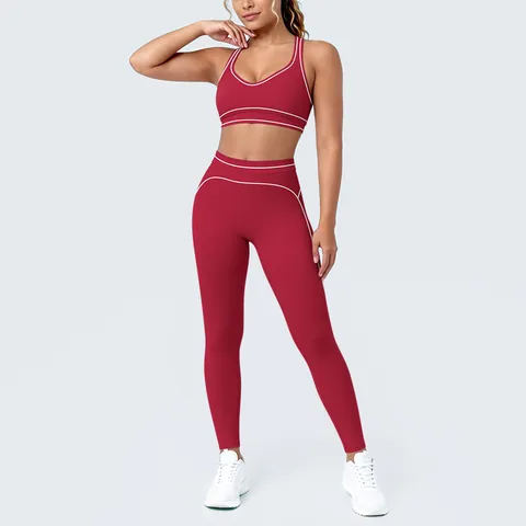 Dames Yogaset Sport Workout Gym Activewear Hoge Rek Ademend Sport-BH en Shorts Trainingspak