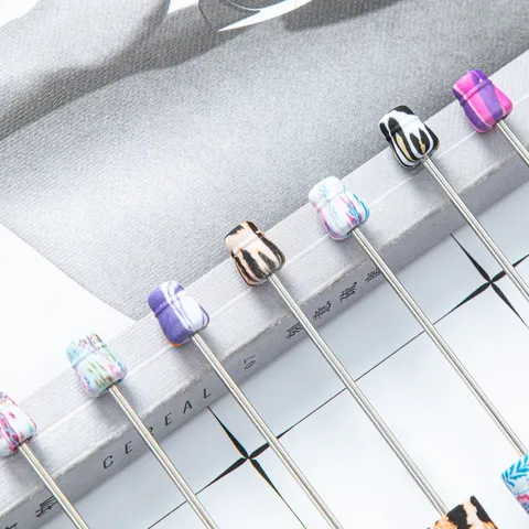 Creative DIY Plastic Beadable Ballpoint Pen Graduation Season Series Multi-color Printed Student Gel Pen