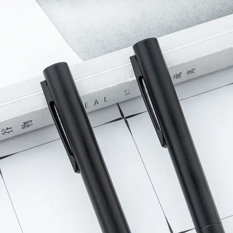 Minimalistische Metalen Balpen Zakelijke Kantoor Handtekening Pen Draaibare Zwarte Inkt Vulling Soepel Schrijven Metalen Pen Voor Cadeau