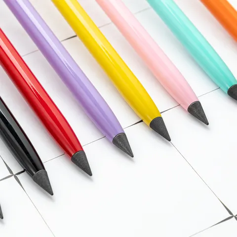 Metal Eternal Pencil Inkless Erasable Writing Pen Student Office Stationery Long Lasting Drawing Tool