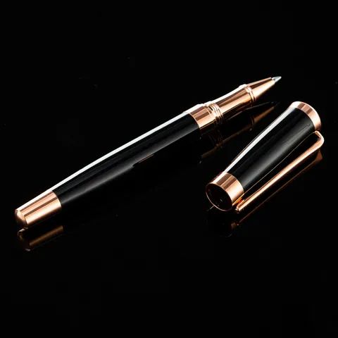 Business Metal Rollerball Pen Black Ink Office Stationery Metal Signature Pen For Work And Daily Writing