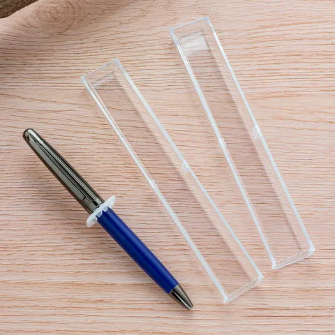 Transparenter Kunststoff Federmäppchen Klares Aufbewahrungsbox Minimalistischer Schreibwaren Organizer Schreibtischbehälter Für Schule Büro
