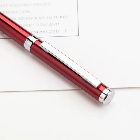 Creative Metal Ballpoint Pen Rotary Business Office Promotional Pen Smooth Writing Stationery Pen For Gift