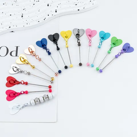 Crochet Adhésif Cœur Perlé DIY Crochet Mural Sans Poinçon en Métal pour Tasse d'Eau de Bureau Rangement Maison