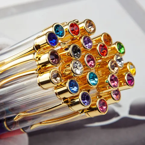 Metal Creative DIY Empty Tube Ballpoint Pen Liquid Quicksand Oil Pen Business Office Advertising Gift Pen