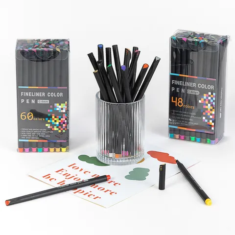 Colored Fineliner Pens Fine Point Drawing Pens Watercolor Marker Pens For Journaling Writing Art Supplies