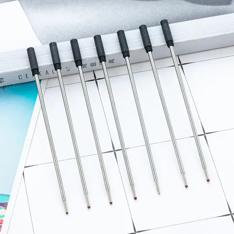Ανταλλακτικό Μεταλλικού Στυλό Ομαλή Γραφή Μαύρο Μελάνι Ανταλλακτικά Γραφείου Σχολικά Είδη
