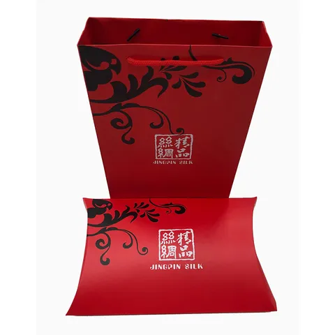 Juego de Caja de Regalo de Bufanda Bolso de Seda Roja Exquisita Caja de Embalaje de Regalo Caja de Ropa Juego de Embalaje Boutique