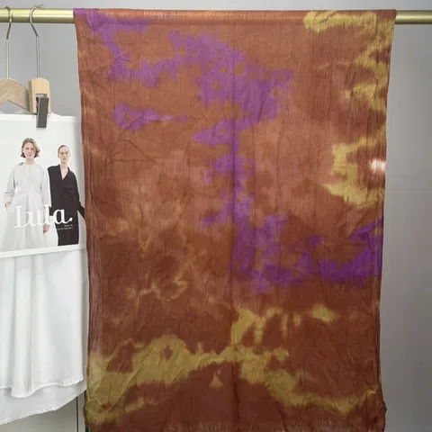 Bohemian Watercolor Marble Print Modal Viscose Scarf Fashion Long Scarf Shawl Lightweight Head Scarf For Women