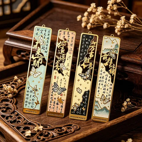 Klassisches Chinesisches Hohlmetall Lesezeichen Mit Quaste Schmetterling Blumenmuster Schreibwaren Souvenir Abschlussgeschenk Für Schüler Kinder