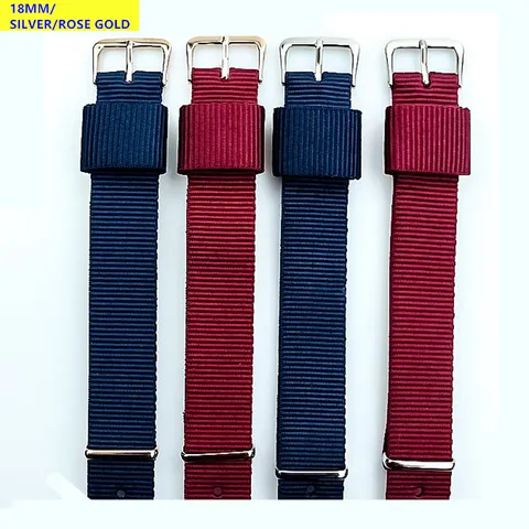 Cinturino per Orologio in Tessuto di Nylon Universale Cinturino di Ricambio con Fibbia