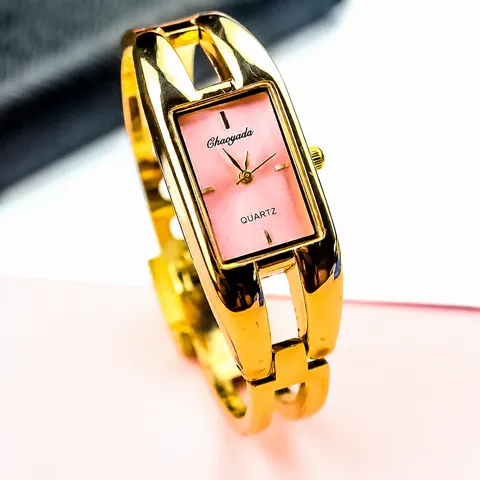 Reloj de Cuarzo con Esfera Cuadrada de Moda para Mujer Correa de Pulsera de Metal Simple y Elegante Reloj Casual Diario
