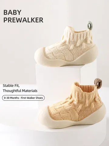 Βρεφικά Παιδικά Παπούτσια Protopatsias Anti-Slip Soft Sole Knit Floor Socks Άνοιξη Φθινόπωρο Baby Walking Shoes For Boys Girls