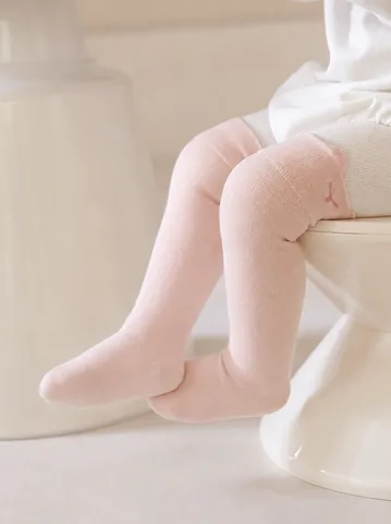 Newborn Infant Baby High Knee Cotton Socks Cute Cartoon Bear Soft Breathable Long Tube Socks For Boys And Girls Toddlers