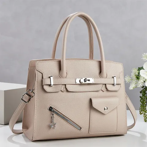 Sac à Main en Cuir PU pour Femmes Sac Cabas Classique Sac Bandoulière Mode Sac de Transport Quotidien