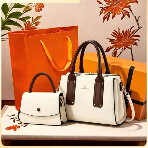 Women Handbag Tote Bag PU Leather Large Capacity Crossbody Bag Top Handle Satchel Purse With Gift Box Packaging