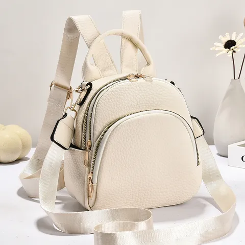 Femmes Mini Sac à Dos Cuir PU Décontracté Trajet École Daypack Mode Voyage Sac à Livres Petit Sac à Main