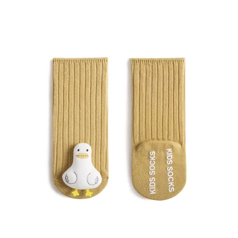 Cute Cartoon Doll Cotton Baby Socks Newborn Infant Anti-Slip Mid-Tube Socks Spring Fall Toddler Socks Kids Hosiery