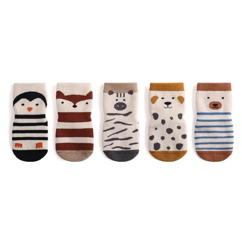 Infant Baby Anti Slip Floor Socks Cute Cartoon Animal Thickened Cotton Toddler Socks Winter Warm Children Socks