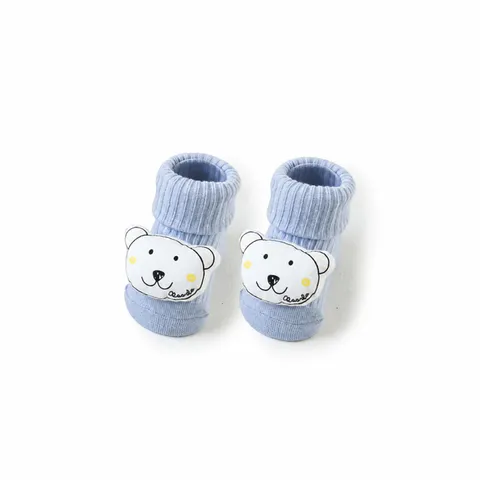 Neugeborene Baby Anti-Rutsch Bodensocken Süße 3D Cartoon Puppe Gekämmte Baumwolle Crew Socken Frühling Herbst Kinder Socken