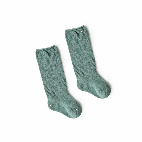 Bebé Niños Calcetines Slouch Color Sólido Rodilla Alta Calcetines Largos de Algodón Casual Suave Transpirable Niño Bebé Hosiery