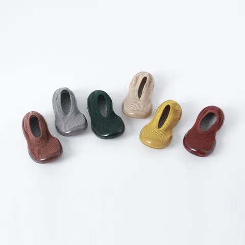 Baby Rutschfeste Weiche Sohle Boden Socken Schuhe Frühling Herbst Atmungsaktiv Gekämmte Baumwolle Kleinkind Lauflöser Schuhe Cartoon Schleife Kinder Schuhe