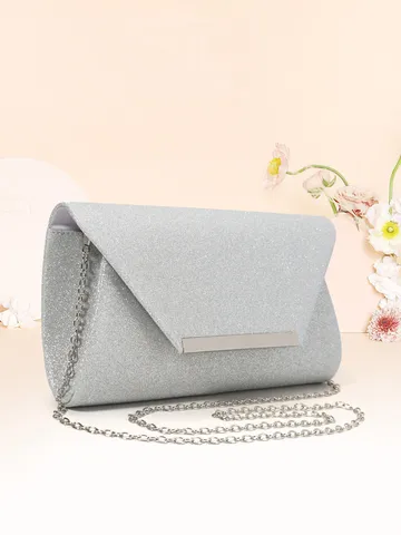 Pochette de Soirée pour Femmes Paillettes Pailleté Enveloppe Sac à Main Élégant Chaîne Sac Bandoulière Fête Mariage Sac