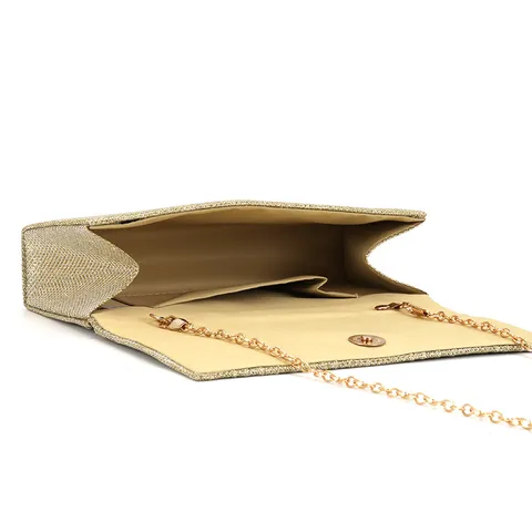 Sac de Soirée pour Femmes Paillettes Posh Pochette Mode Élégant Fête Mariage Bal Sac à Main Avec Sangle Chaîne Métal Rangement Quotidien