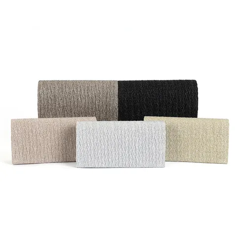 Sac de Soirée Pailleté Mode Femme Minimaliste Urbain Sac Pochette Plissé Fête de Mariage Sac Bandoulière