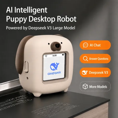 Intelligenter KI Begleiter Roboter Sprachinteraktion Lernmaschine Bluetooth Lautsprecher Silikon Süßes Welpen Design Interaktives Spielzeug