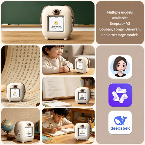 Intelligenter KI Begleiter Roboter Sprachinteraktion Lernmaschine Bluetooth Lautsprecher Silikon Süßes Welpen Design Interaktives Spielzeug