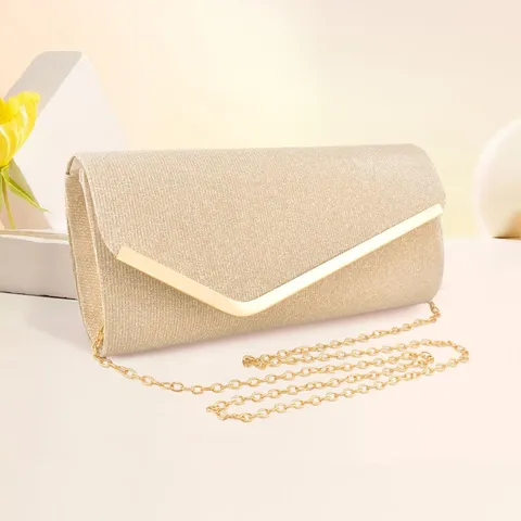 Femme Paillette Sac de Soirée Chaîne Métal Pochette Enveloppe Mariage Fête Sac Bandoulière