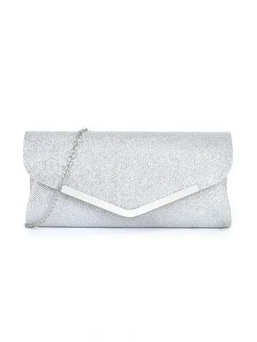 Sac de Soirée pour Femmes Pochette à Sequins Forme en V Portefeuille Chaîne Sac Enveloppe Élégant Mariage Fête Sac à Bandoulière