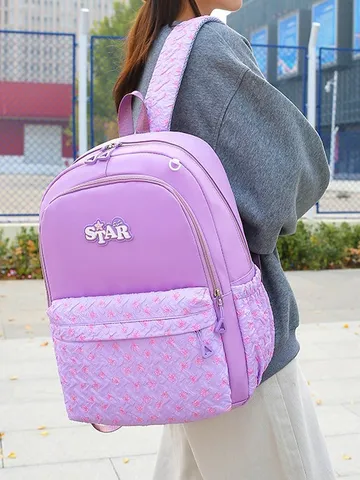 Γυναικείο Student Casual Nylon Backpack Set Three-Piece Waterproof School Bag Youth Campus Fashion Travel Daypack
