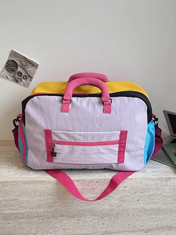Grote Capaciteit Sport Gym Tas Nylon Reizen Duffel Bag Met Schoenenvak Outdoor Casual Fitness Handtas Voor Vrouwen