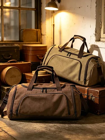 Sac de Voyage Grande Capacité pour Hommes Sac de Sport en Toile Imperméable Multifonctionnel Bagages Extérieurs Sac à Main Fitness