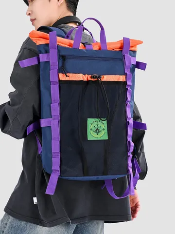 Large Capacity Contrast Color Outdoor Sports Backpack Lightweight Waterproof Hiking Daypack For University Travel Men Women