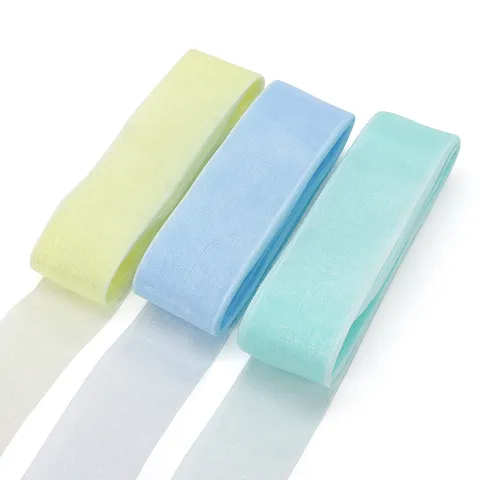 Organza Ribbon Sheer Ribbon For Gift Wrapping Bow Decoration Wedding Party DIY Craft Flower Packaging Decor