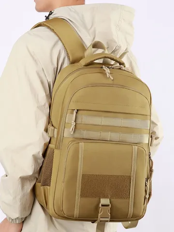 Grote Capaciteit Tactische Rugzak Duurzaam Nylon Casual Reizen Daypack Meerdere Zakken Sport Schooltas Voor Unisex
